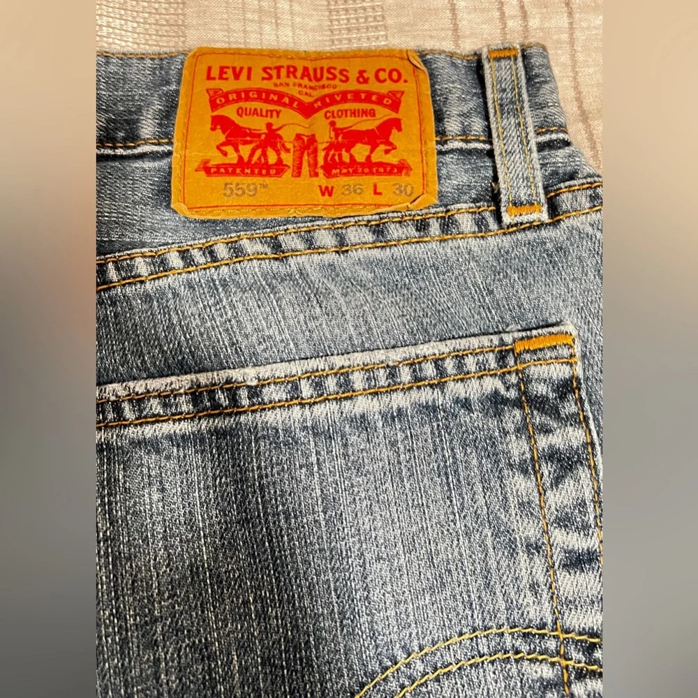 Levi's 559 Light Blue Denim Jeans 36x30